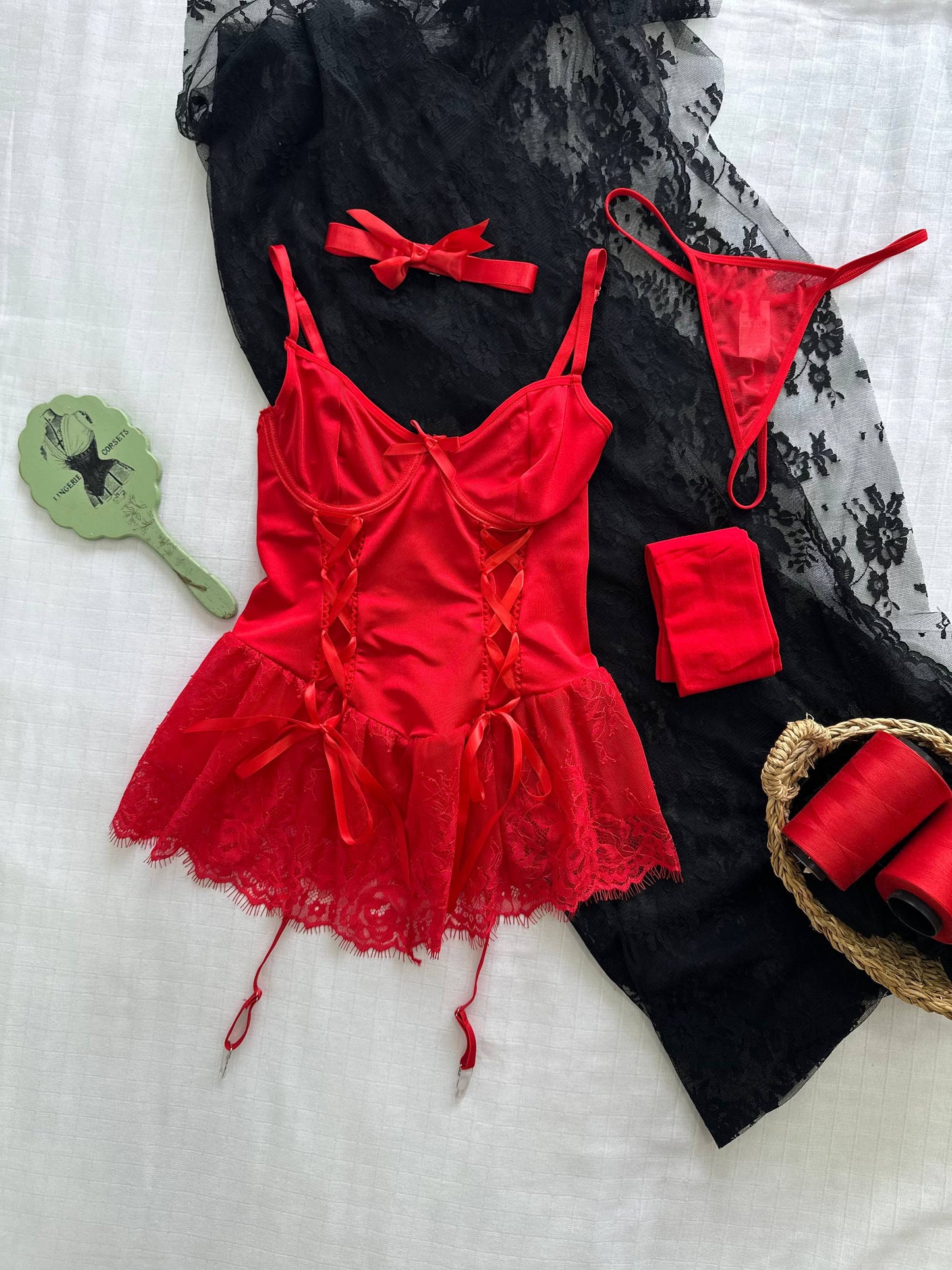 Rouge Kiss Babydoll Set